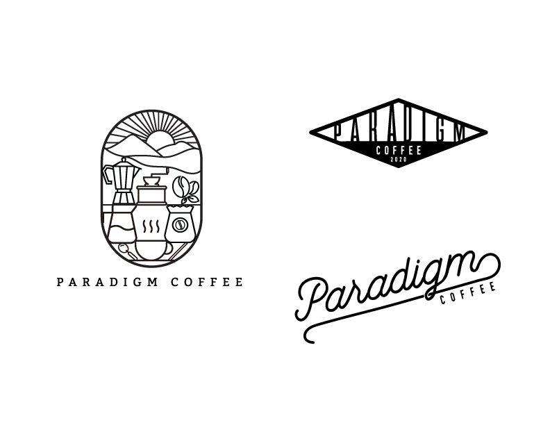 Paradigm Coffee Logos